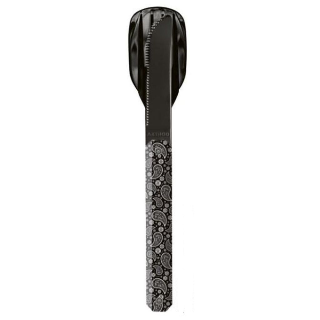 Couverts droits aimantés 12H34 Bandana noir - Visuel 1